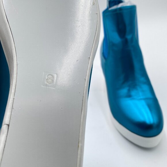 FOWT Wedge Sneaker Chelsea Boots Wide Width Ankle Boot Waterproof High Chunky - Picture 7 of 8